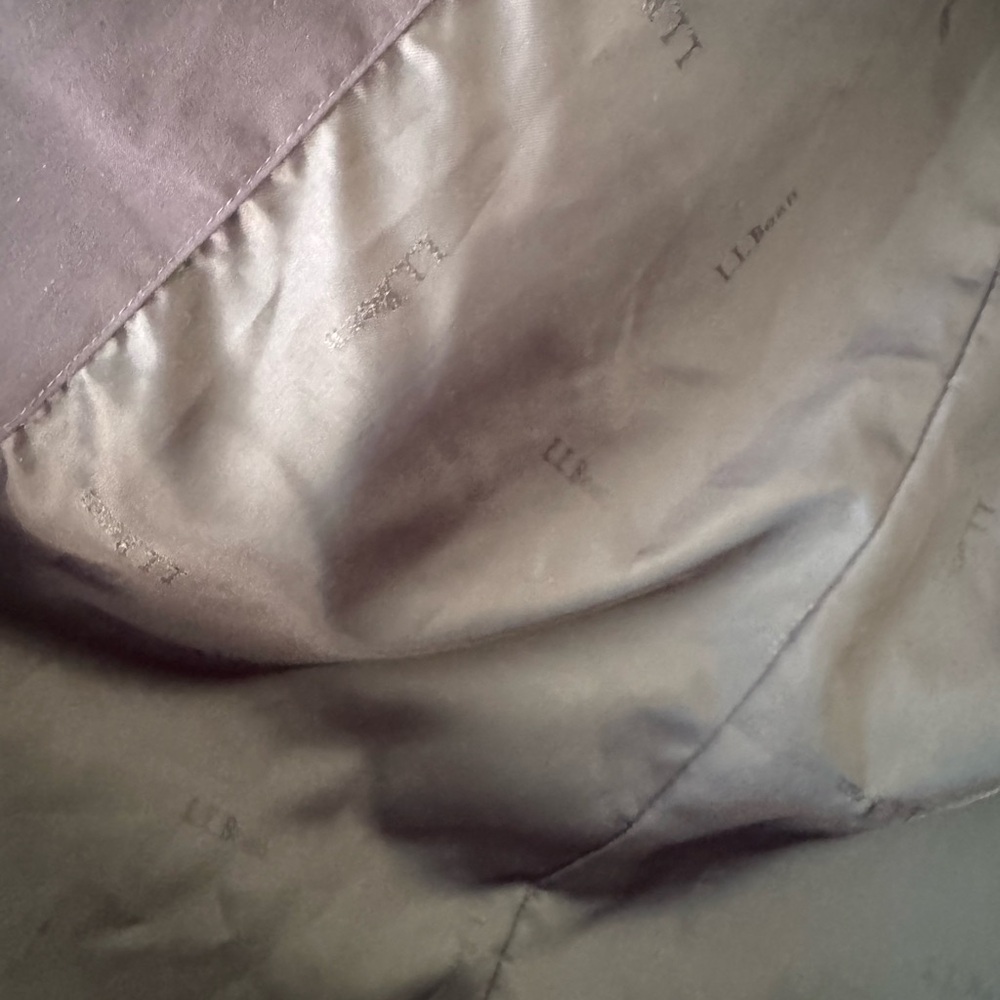 LL Bean Women's Navy Blue Long trench Coat - Picture 7 of 8